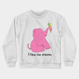 Pink Elephant Crewneck Sweatshirt